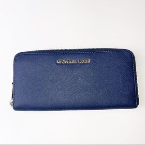Michael Kors Jet Set Blue Wallet